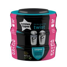 TOMMEE TIPPEE Recharges poubelle à couches Twist & click x3
