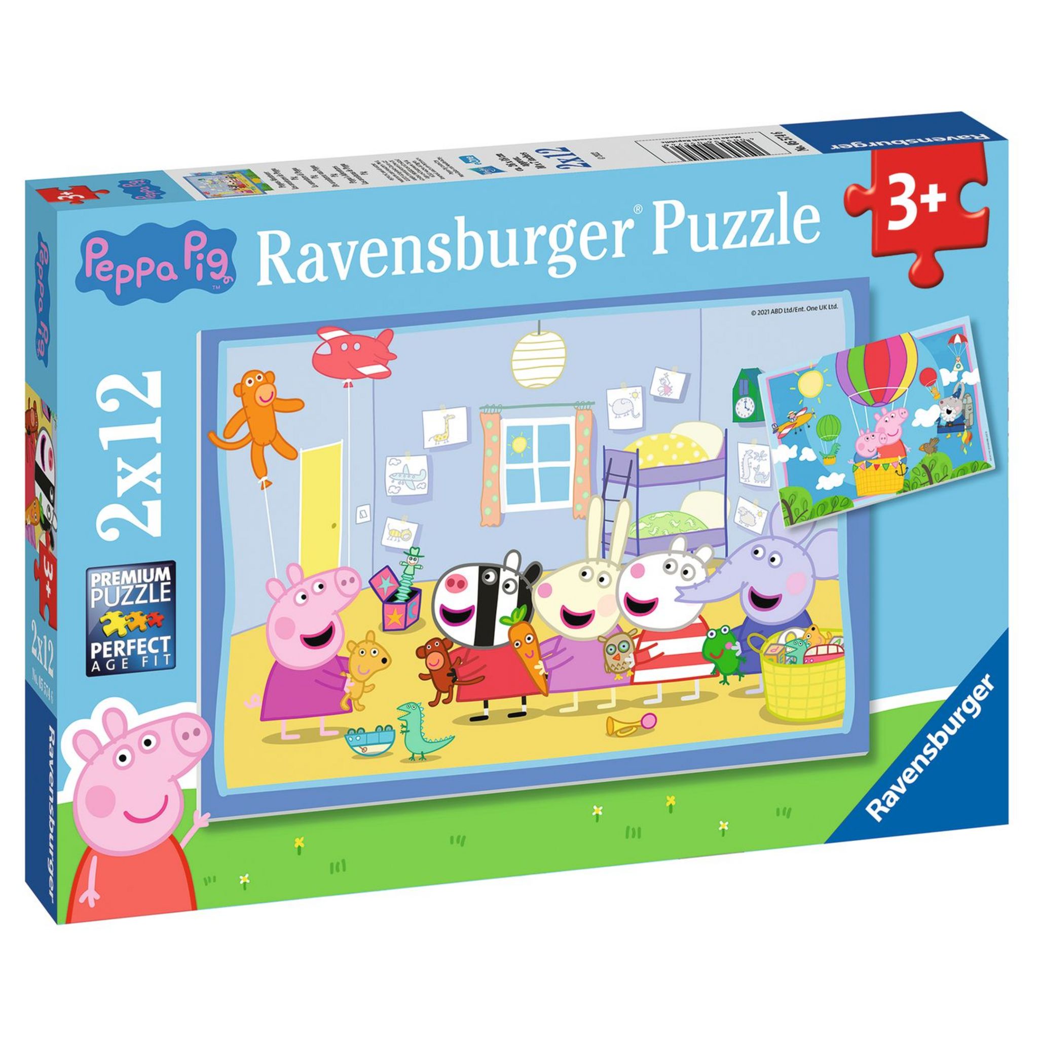 Ravensburger - Puzzle Enfant - Puzzles 2x12 p - Le travail à la ferme - Dès  3 ans