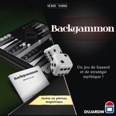 DUJARDIN Jeu - Série noire backgammon