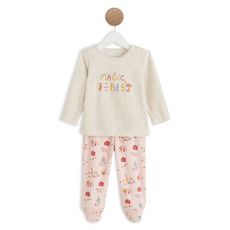 IN EXTENSO Pyjama velours bébé fille (Beige chiné)
