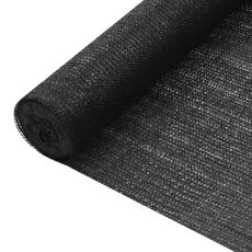 Filet brise-vue Noir 1,2x25 m PEHD 75 g/m²