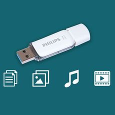 Philips Cle USB 3.0 Snow 32 Go Blanc et gris