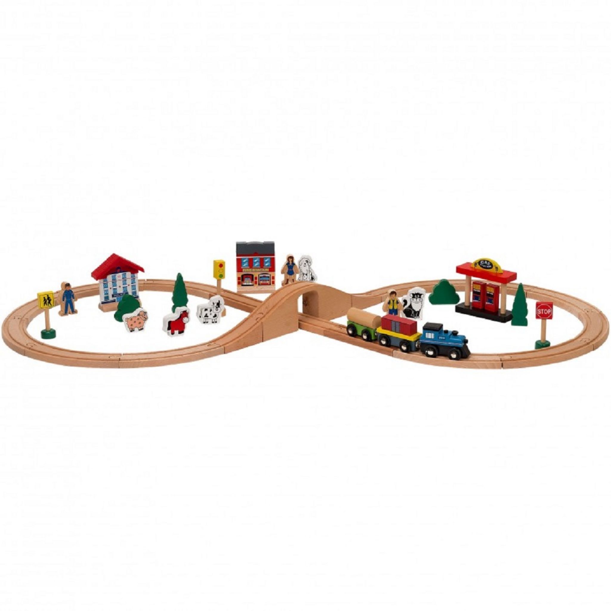 Circuit train en bois pas cher 