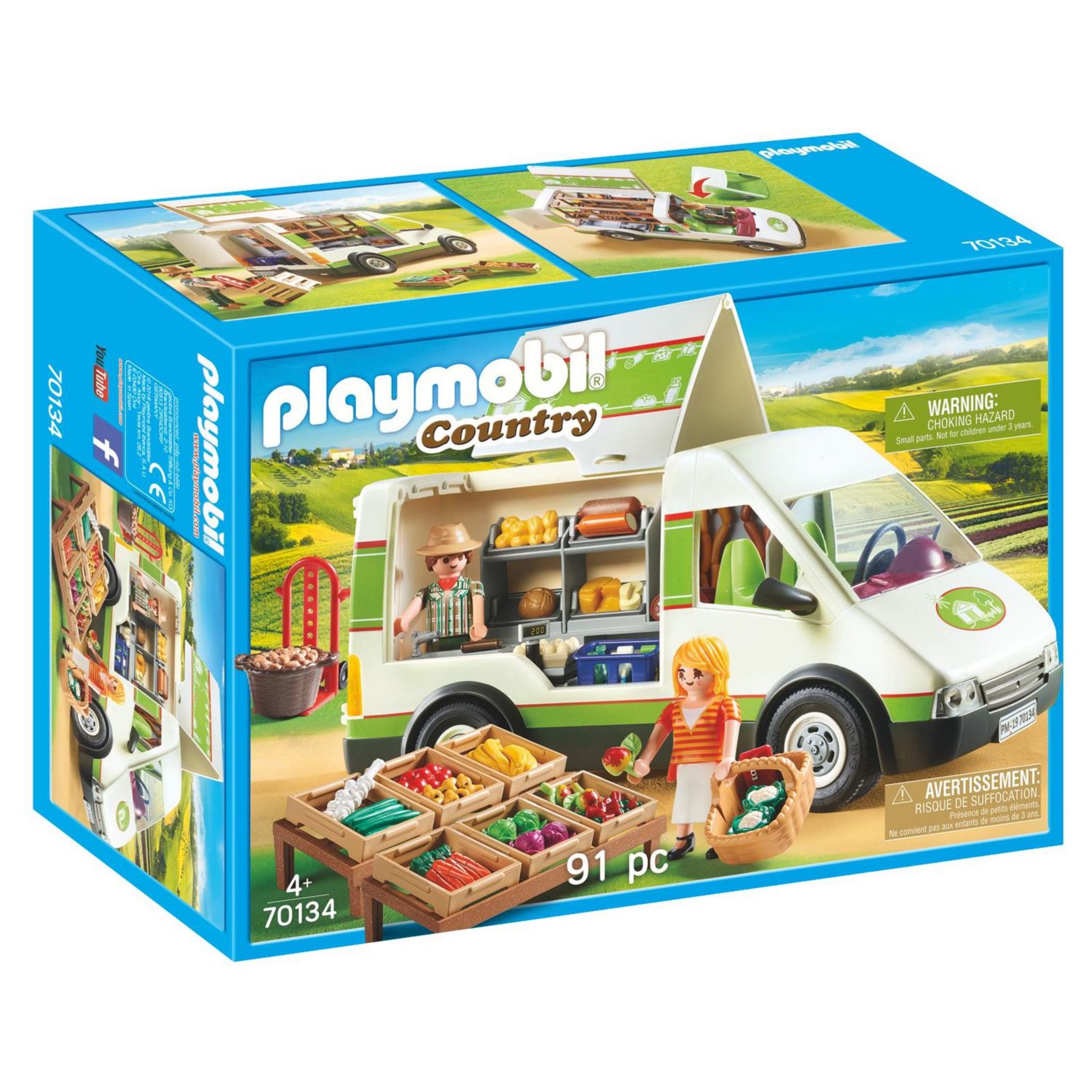 PLAYMOBIL 1.2.3 6967 Véhicule à échelle de pompi…