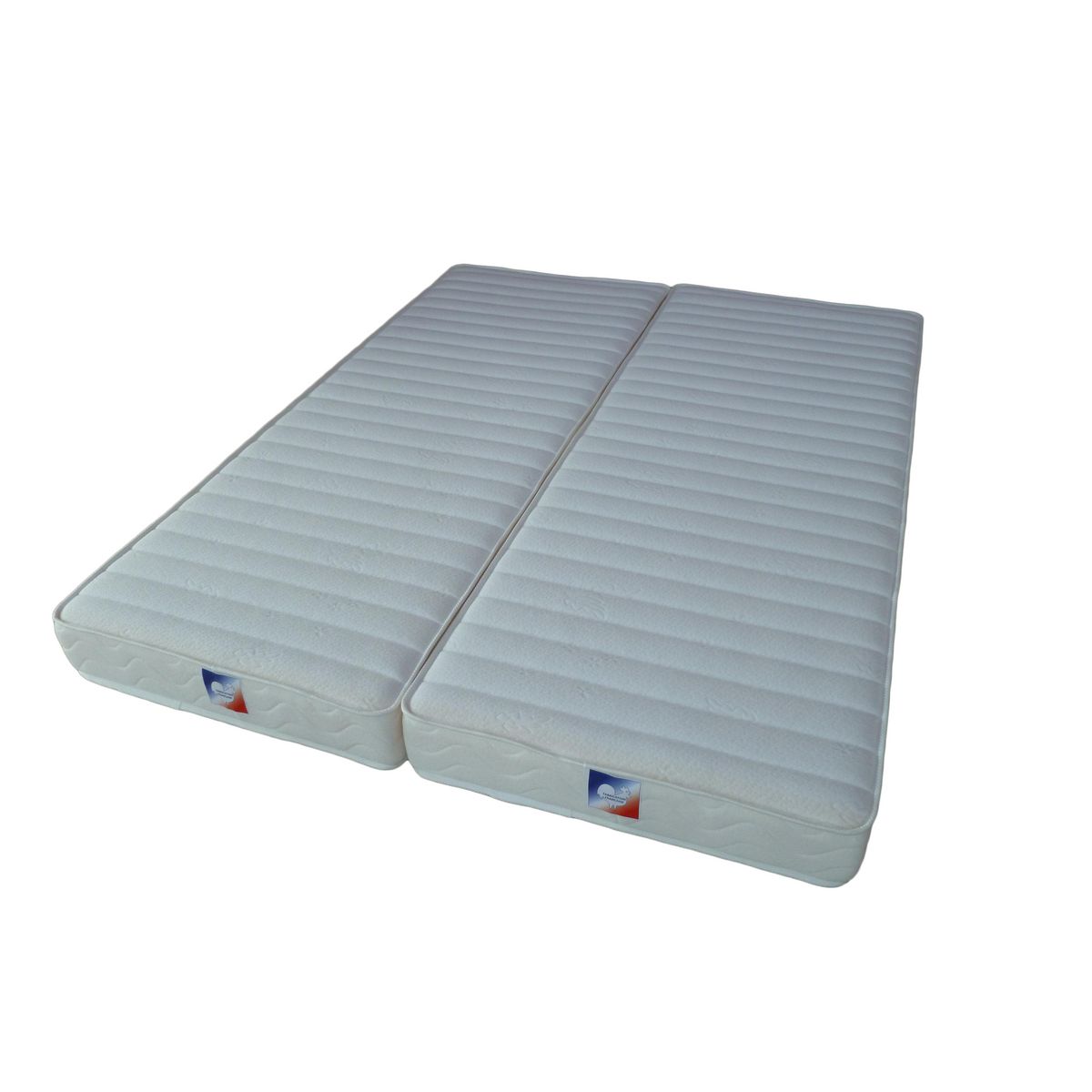 Ensemble de 2 matelas mousse 80x200 cm SYMPHONIE pour lit relaxation