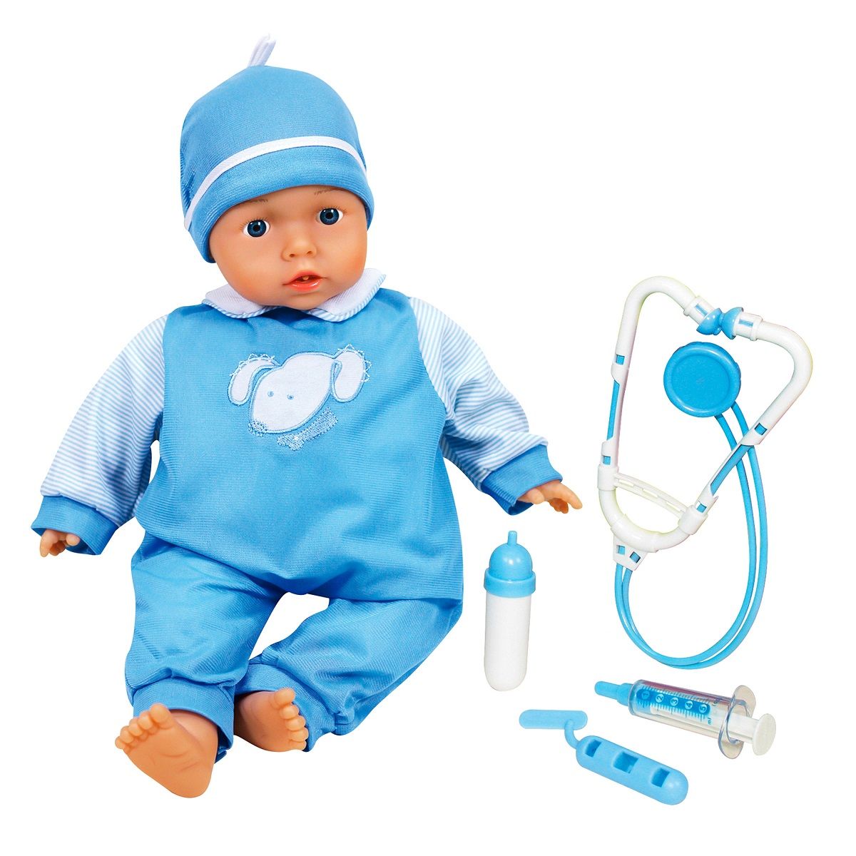 One Two Fun Poupon Bebe Malade Interactif 40 Cm Garcon Pas Cher A Prix Auchan
