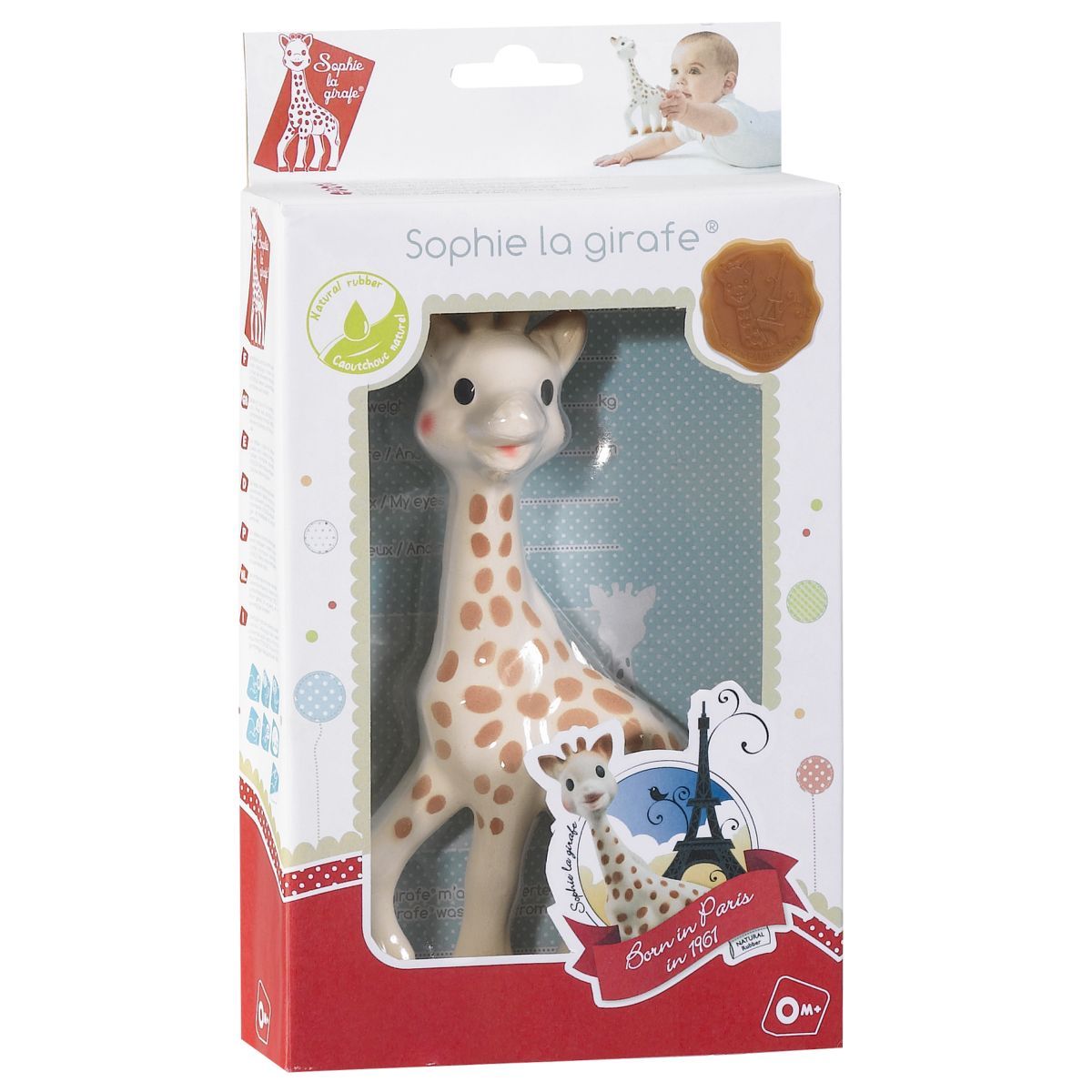 VULLI Sophie la girafe en boîte cadeau (à base de caoutchouc 100% naturel)  pas cher 