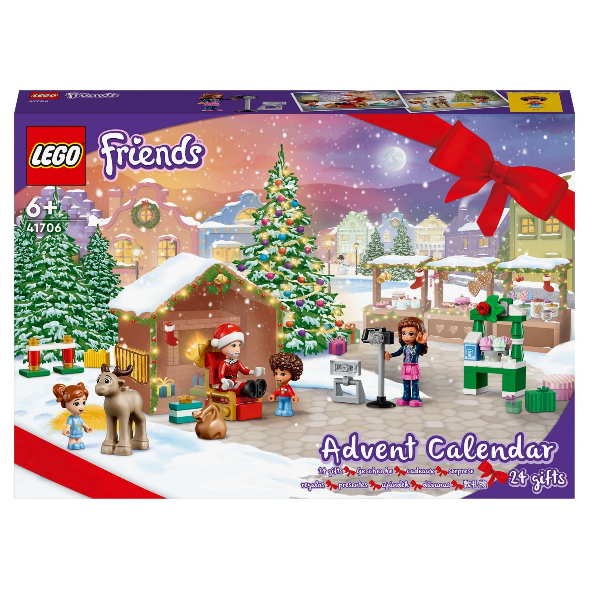 LEGO 41758 Friends Le Calendrier de l'Avent 2023, avec 24 Cadeaux