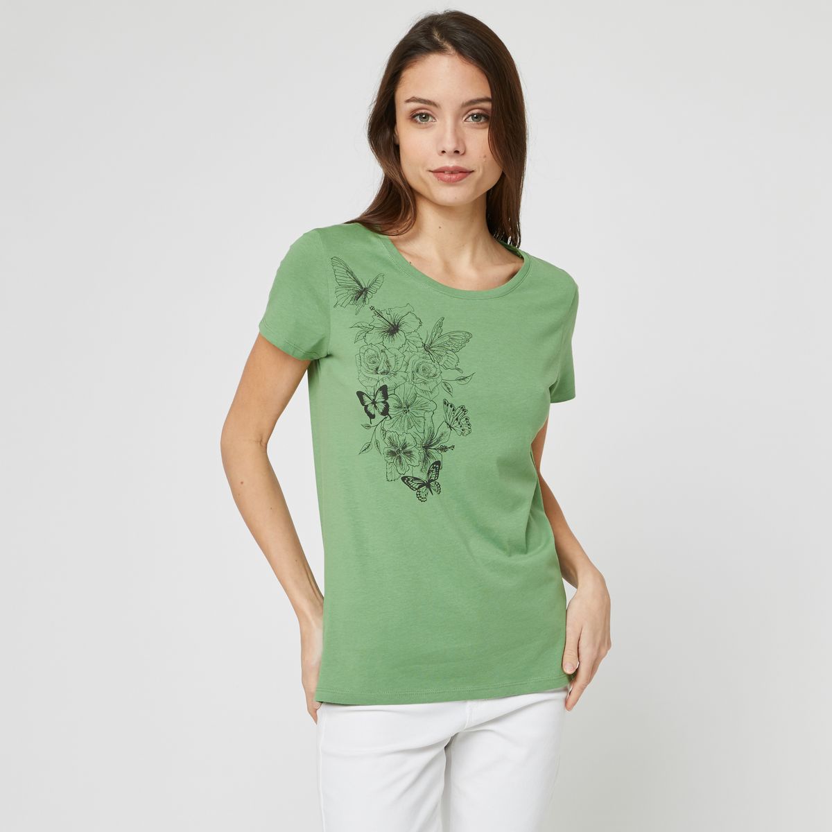 INEXTENSO T-shirt Vert femme