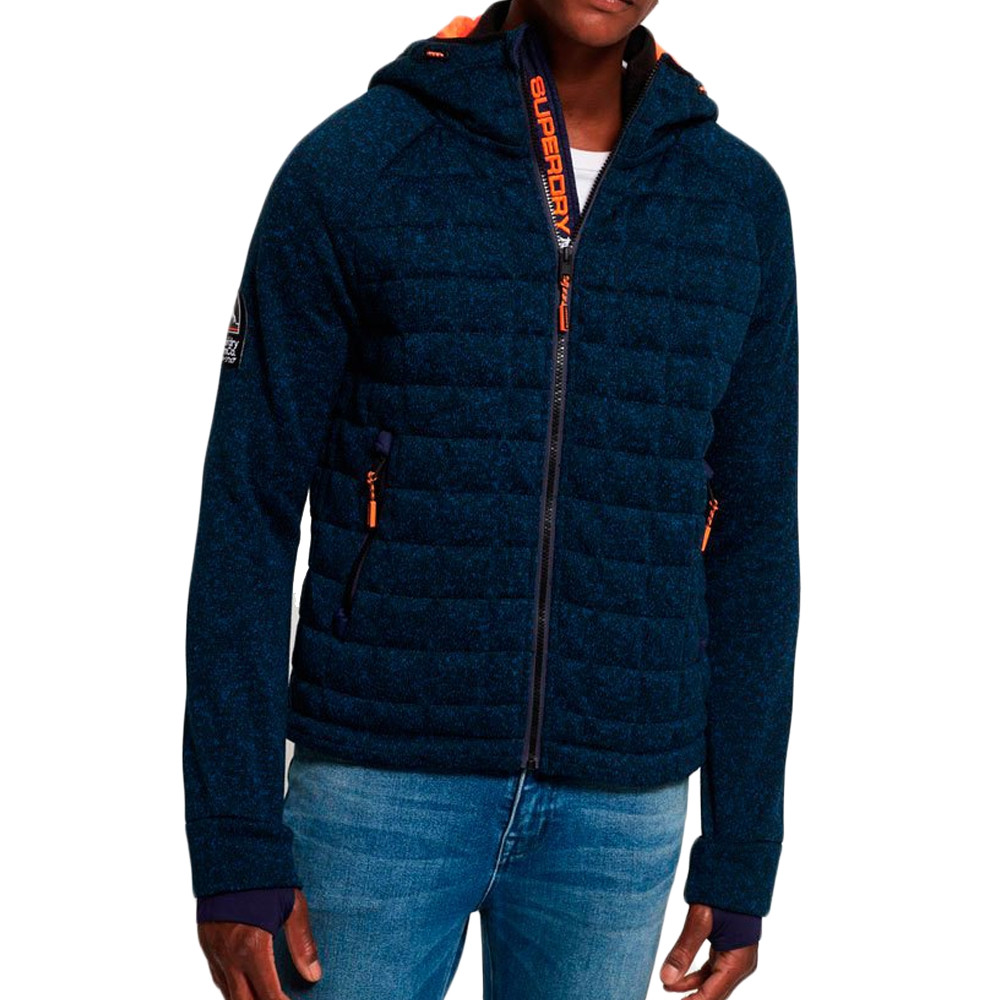 manteau superdry homme bleu