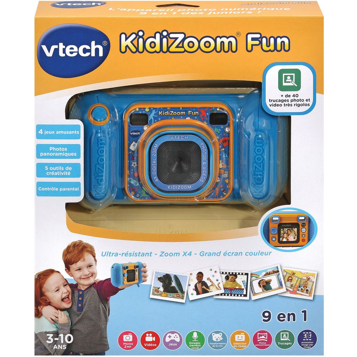 Appareil photo Kidizoom Print Cam bleu VTECH : l'appareil photo à