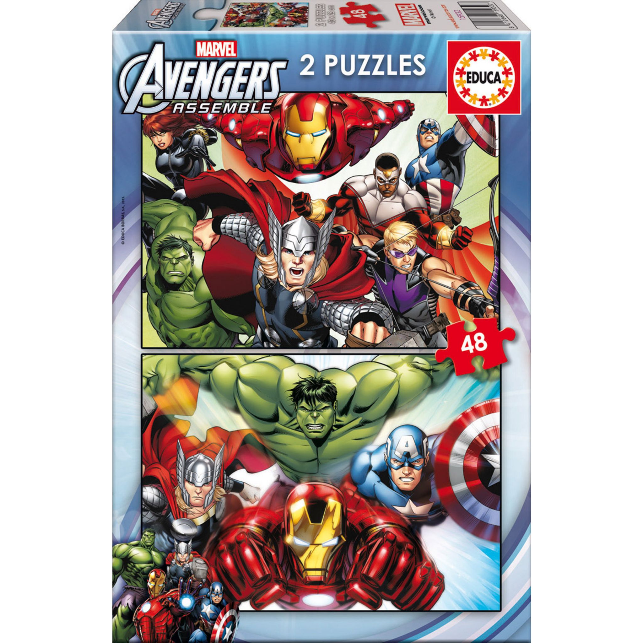 Puzzle de 50 à 150 pièces : 4 puzzles : Avengers - Jeux et jouets Educa -  Avenue des Jeux