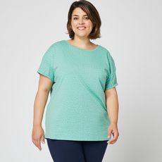 IN EXTENSO T-shirt manches courtes femme (Vert menthe)