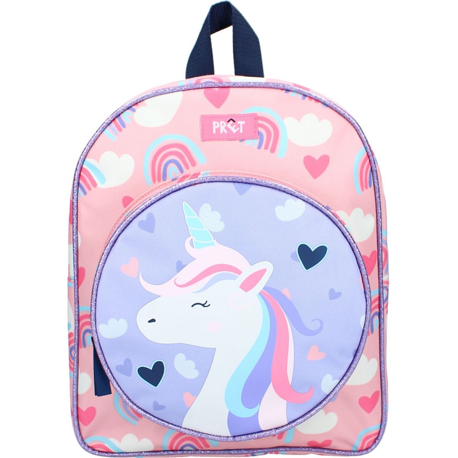 Sac maternelle rose imprim LICORNE