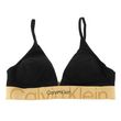 Calvin Klein Sous-vêtement soutien gorge Calvin klein Lght lined triangle blk/gold  7-226. Coloris disponibles : Noir