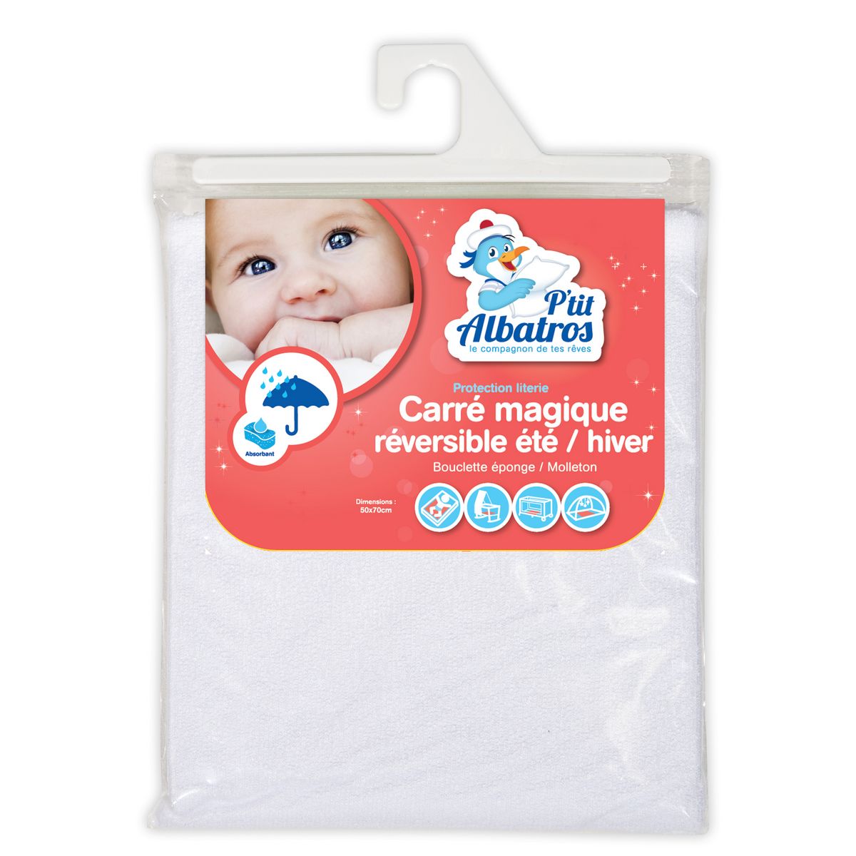 Alese Impermeable Pour Matelas Bebe 50x70cm Pas Cher A Prix Auchan