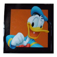  Tableau Donald Disney Mickey cadre 23 x 23 cm
