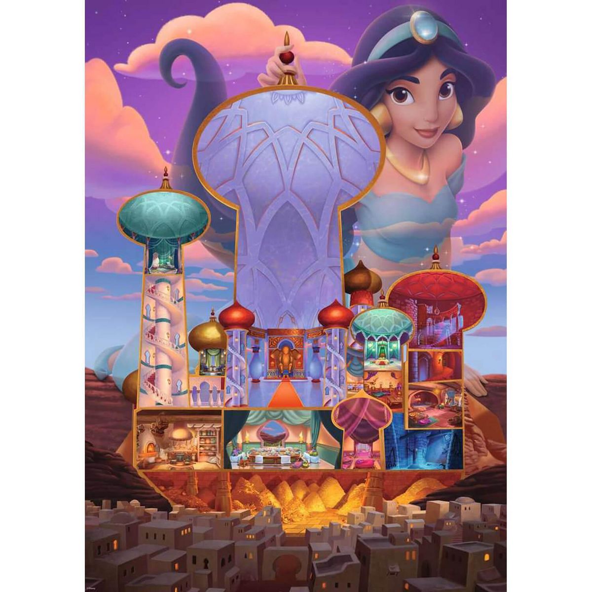 Puzzle 1000 pièces : Aurore (Collection Château des Princesses Disney) -  Ravensburger - Rue des Puzzles