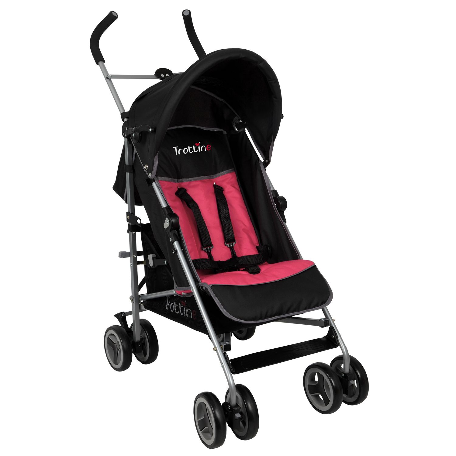 TROTTINE Poussette canne multipositions Arizona Fushia pas cher Auchan