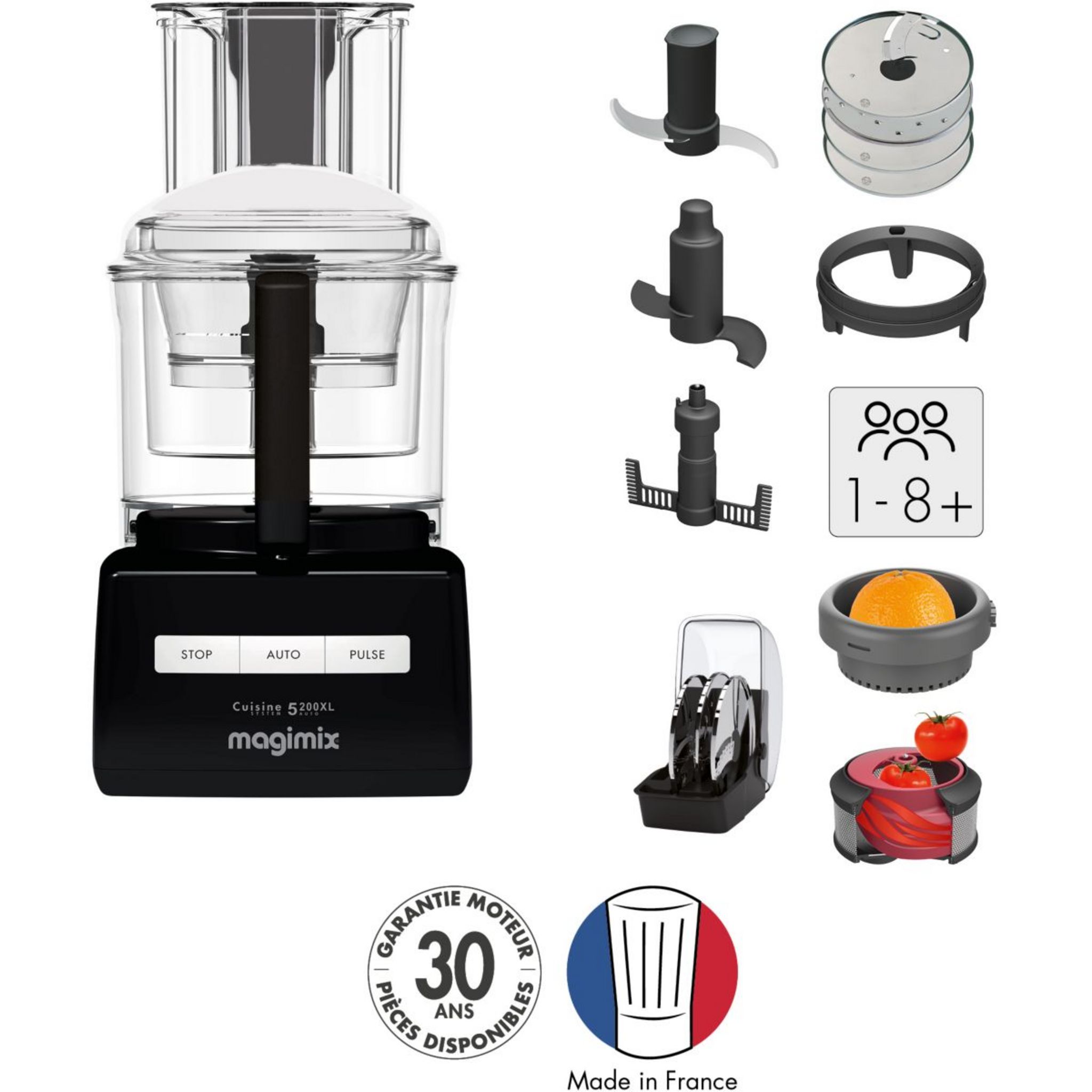 Magimix Cuisine 5200 Xl Mode D Emploi MAGIMIX Robot multifonction CS 5200 XL PREMIUM NOIR pas cher - Auchan.fr
