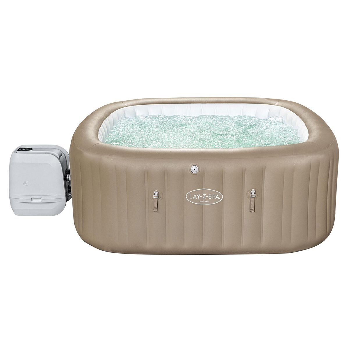 BESTWAY Spa gonflable Lay-Z-Spa Palma carré Hydrojet Pro 5/7 places - Bestway