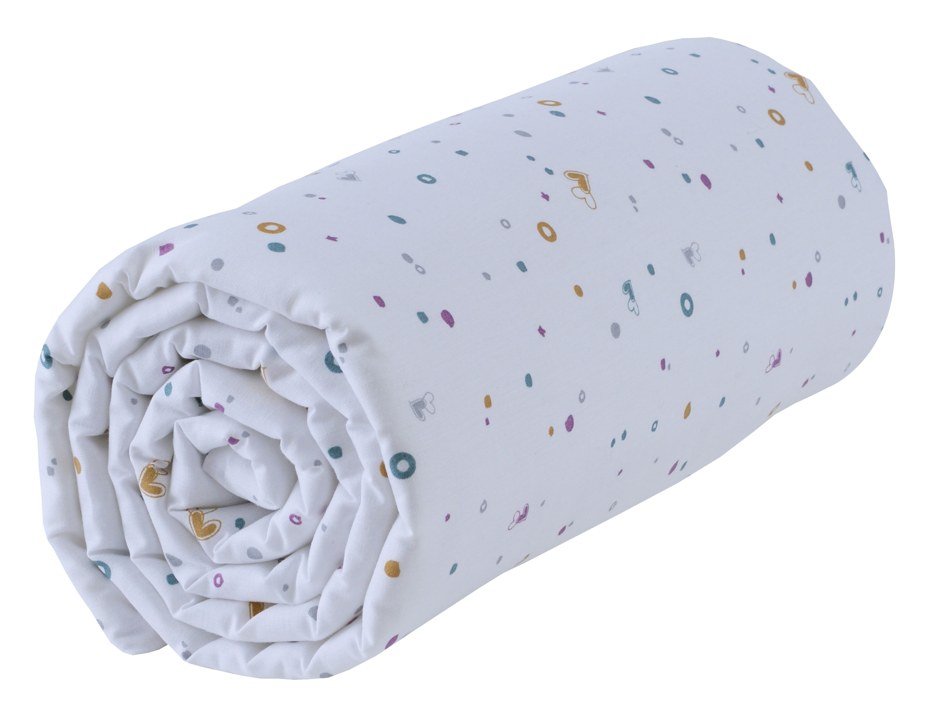 Drap housse Cododo bébé berceau 50x80 cm Coton Bio - Blanc