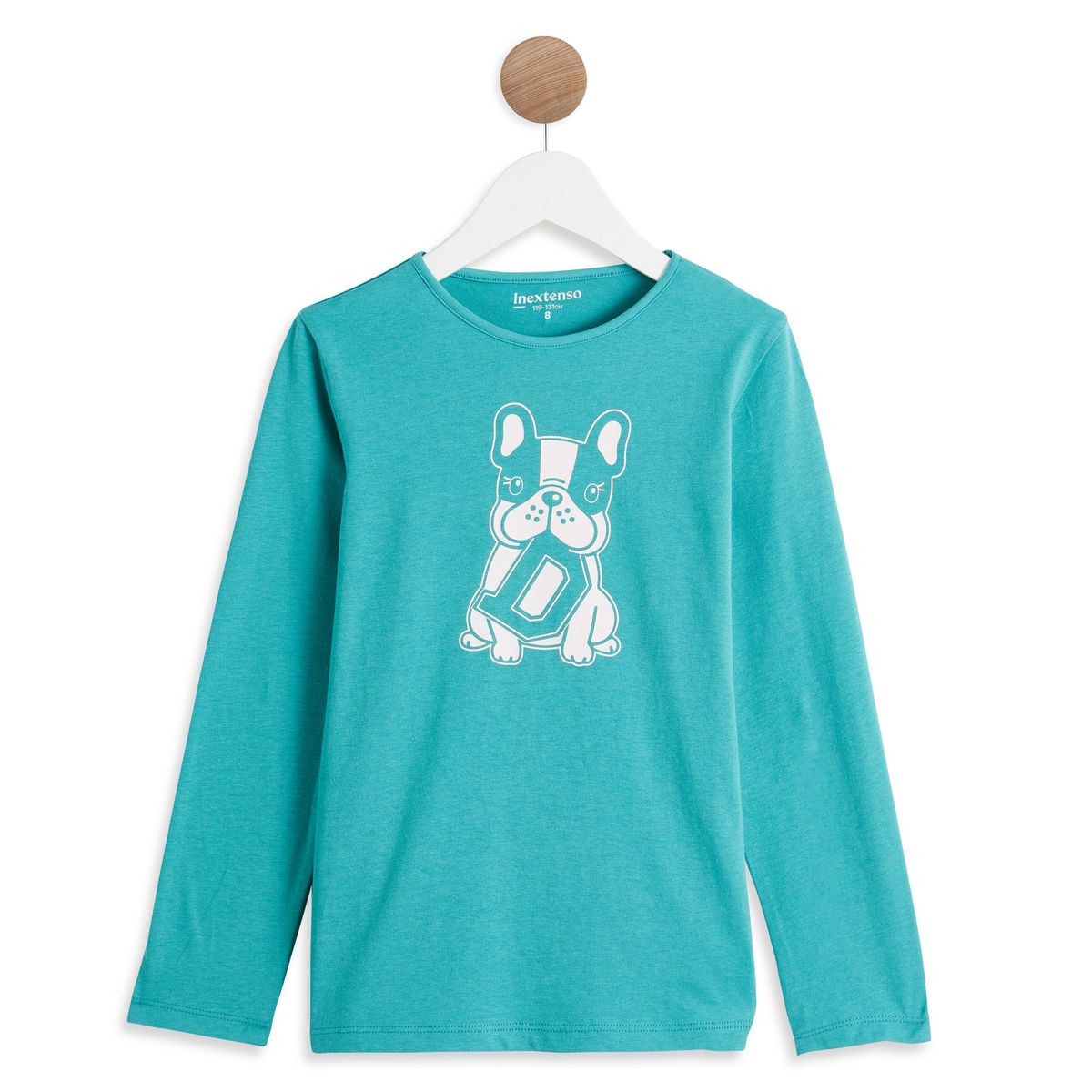 INEXTENSO T-shirt manches longues vert fille 