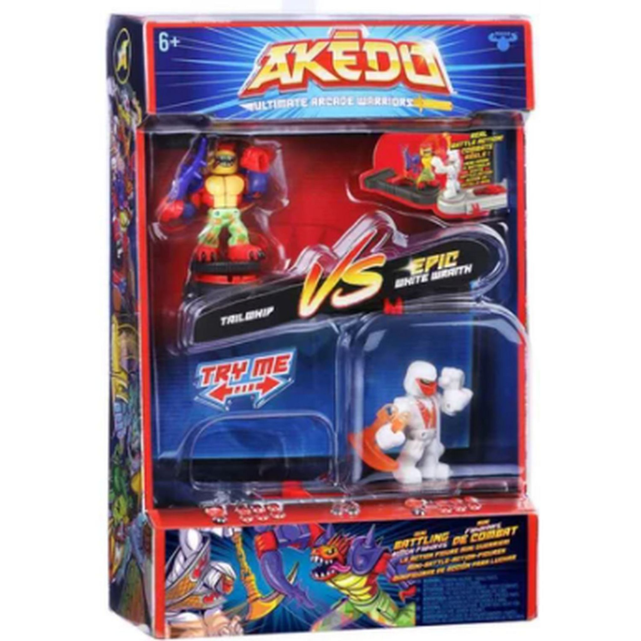 MOOSE TOYS Pack Figurines Akedo PowerStorm Buster Splits vs Sweatstain pas  cher 