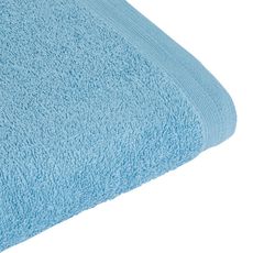 ACTUEL Drap de bain uni en coton bouclé 360 gr/m2 (Bleu)