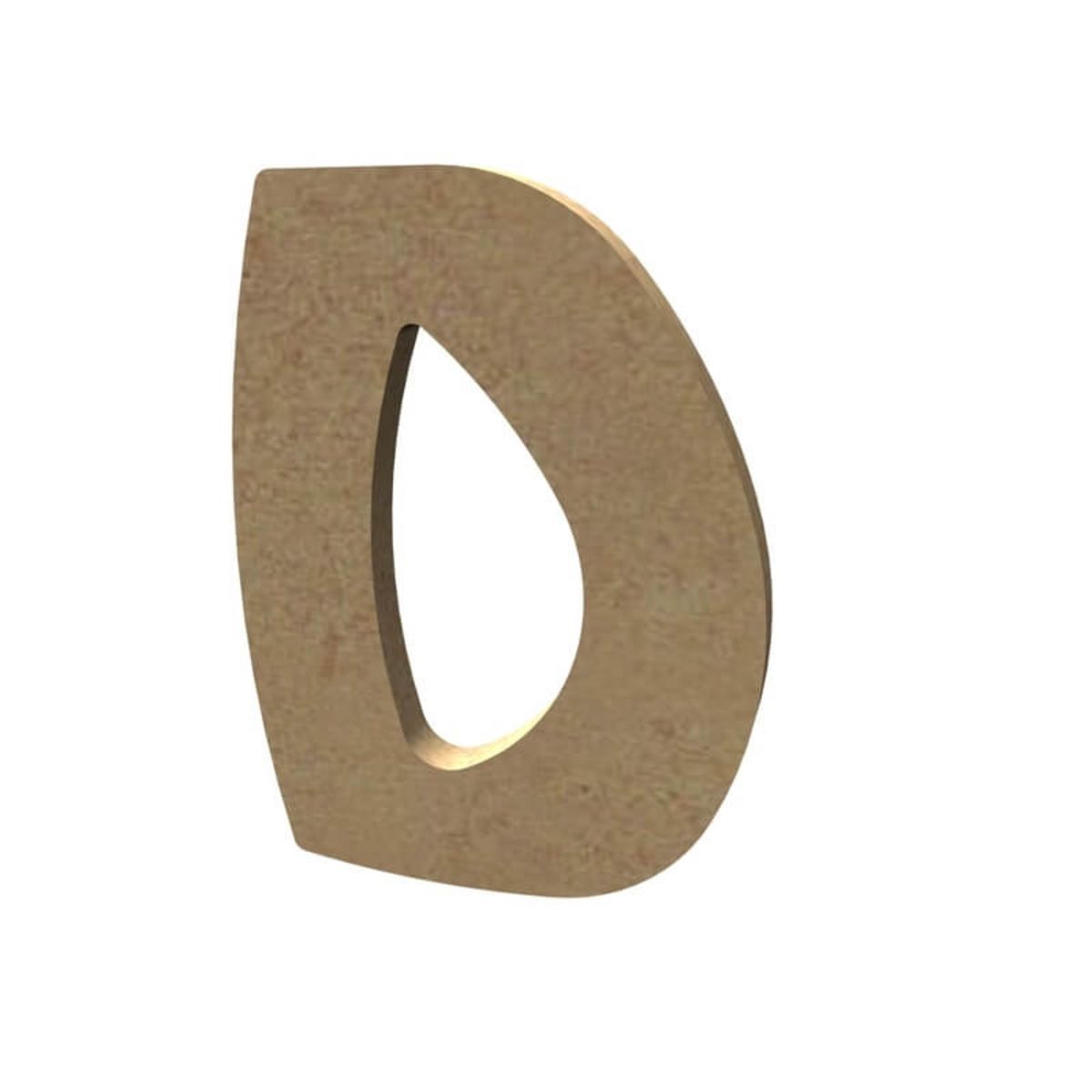 PICWICTOYS Lettre D 8 Cm En Bois À Décorer