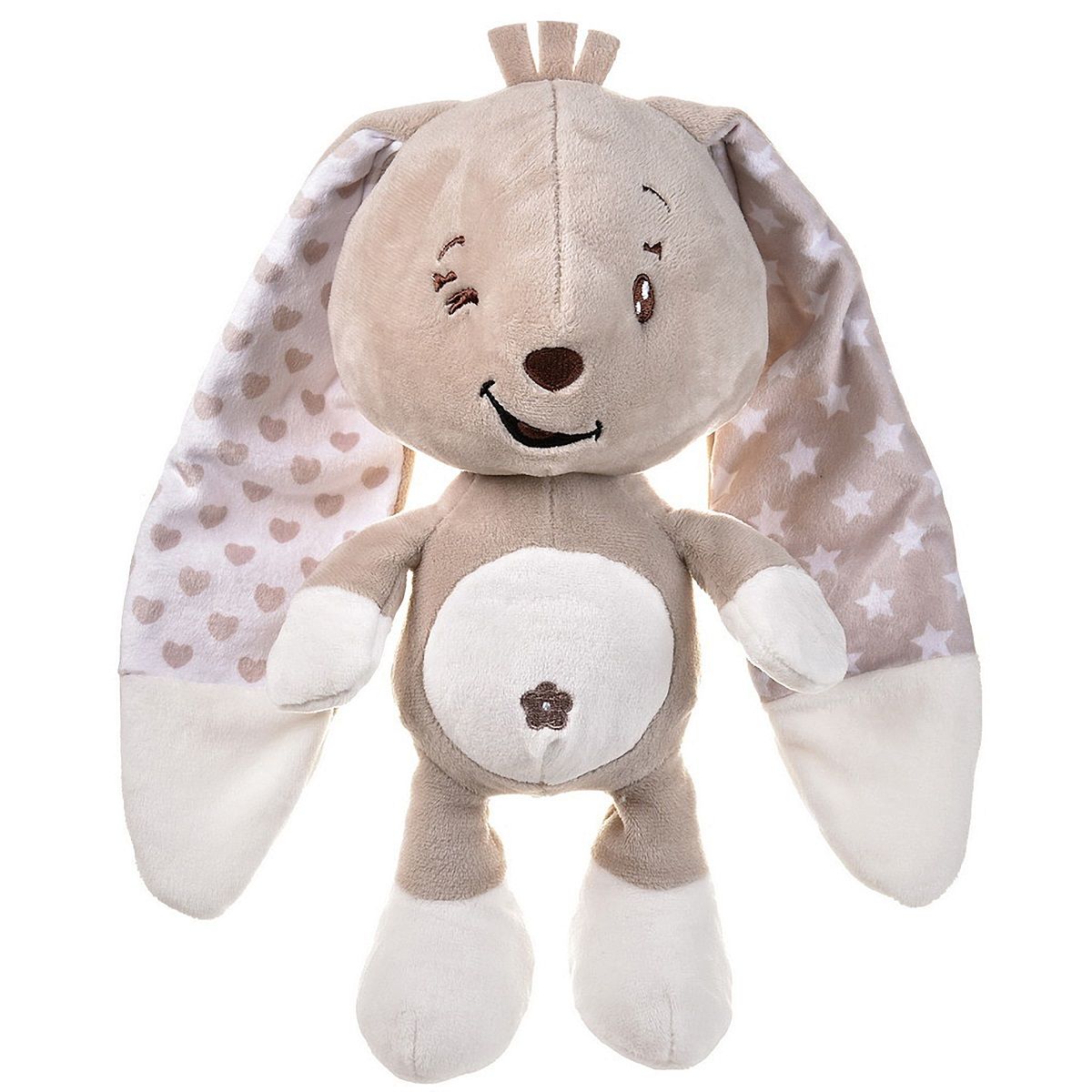 2in1 Lapin Peluche et Coussin Doudou Forme Animal Dim. de l