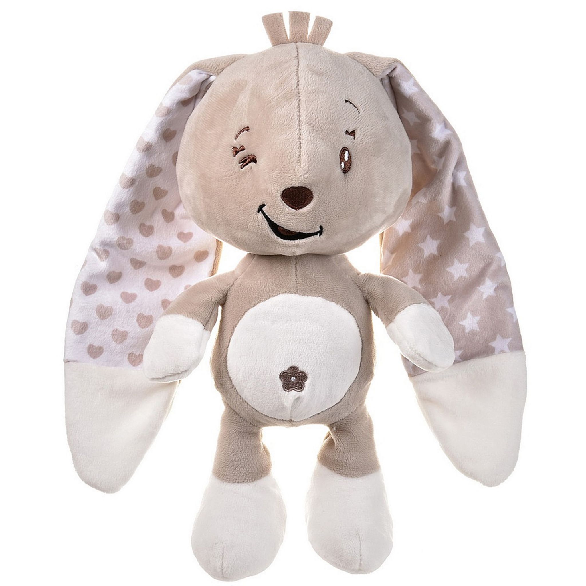 One Two Fun Peluche lapin 27 cm pas cher 