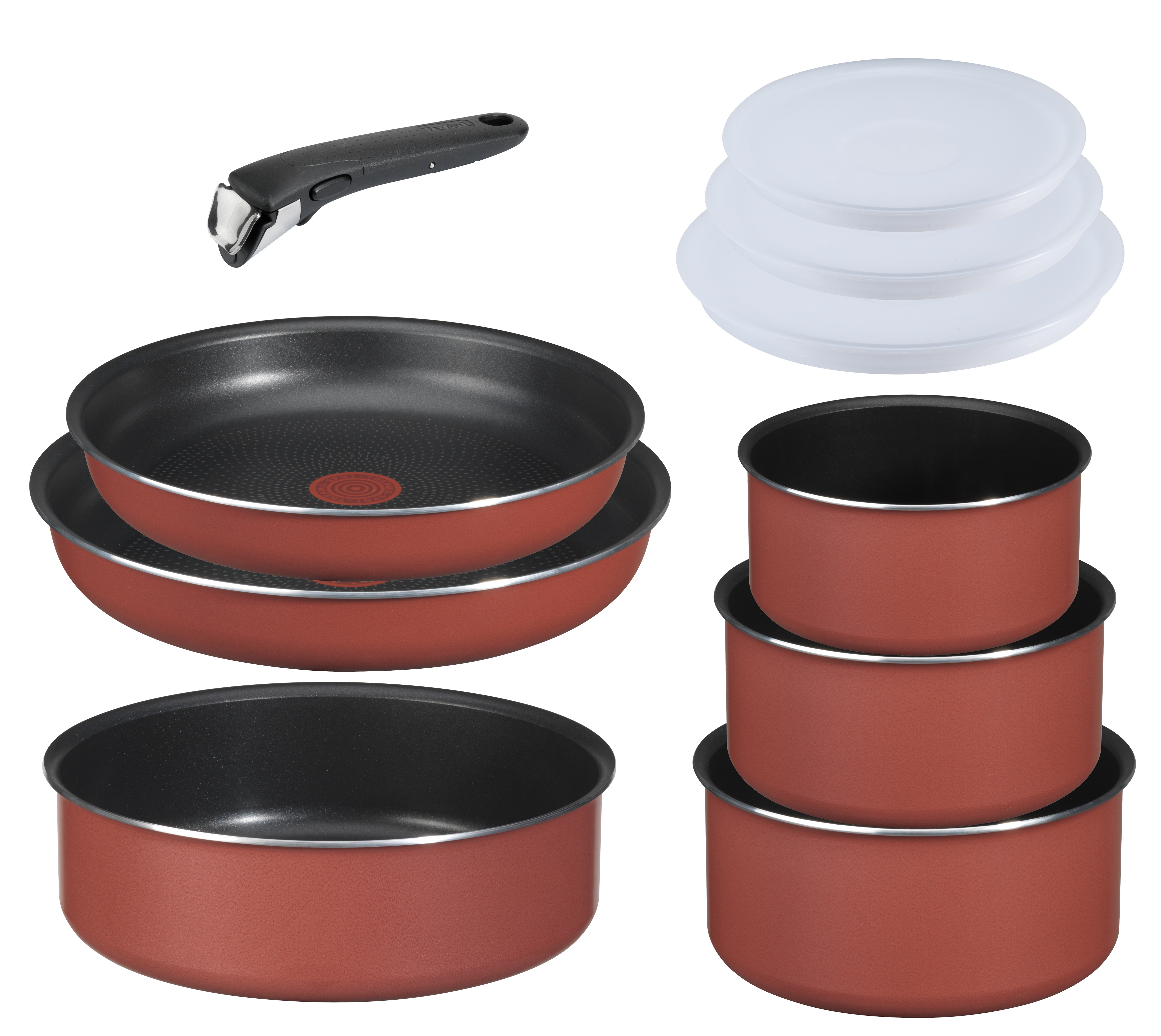 TEFAL INGENIO 5 Set 10 pièces poêles casseroles corail pas cher 