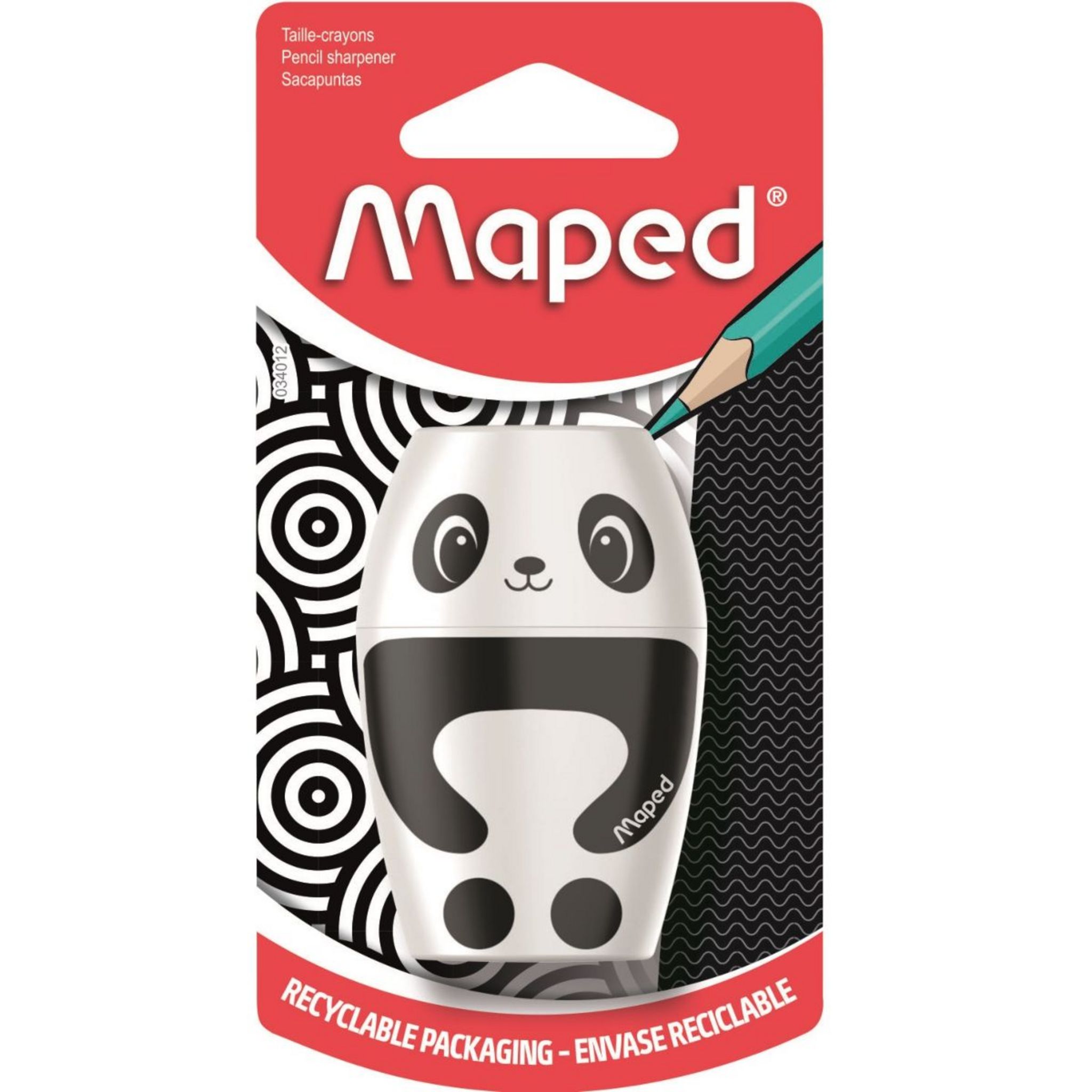 MAPED Taille crayon SHAKKY Panda pas cher 