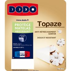 DODO Protège matelas absorbant en molleton TOPAZE (Blanc)