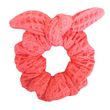 Chouchou élastique avec nœud - Coton nid d'abeille SEVIRA KIDS. Coloris disponibles : Rose