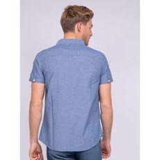 Ritchie chemise manches courtes pur coton dakarol (Bleu marine)