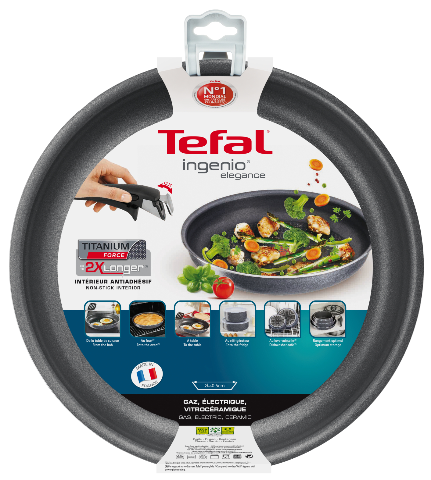 TEFAL Poêle céramique VIVALP - Tous feux sauf induction pas cher