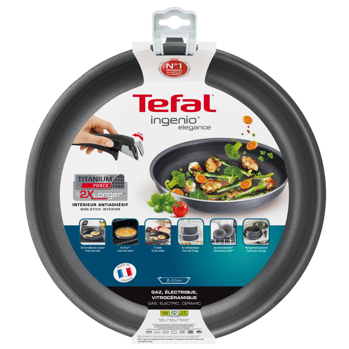 Livraison à domicile Tefal Poêle induction INGENIO NATURAL FORCE, 24 cm