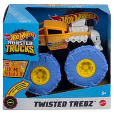 MATTEL Hot Wheels - Véhicule Monster Trucks 1/43 - Bone Shaker jaune
