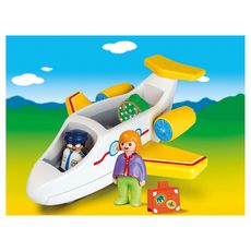 PLAYMOBIL 70185 - 1.2.3 - Avion avec pilote et vacancière