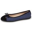 ISOTONER Isotoner Ballerines femme jean. Coloris disponibles : Bleu