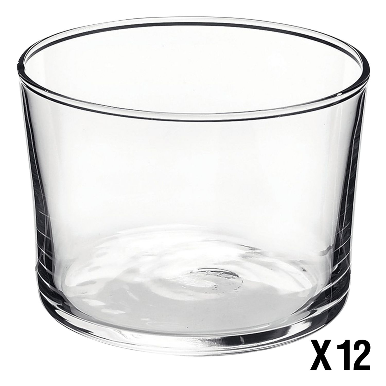 Lot de 12 verres pied pour Eau en verre - 24,5 cl - Cdiscount Maison