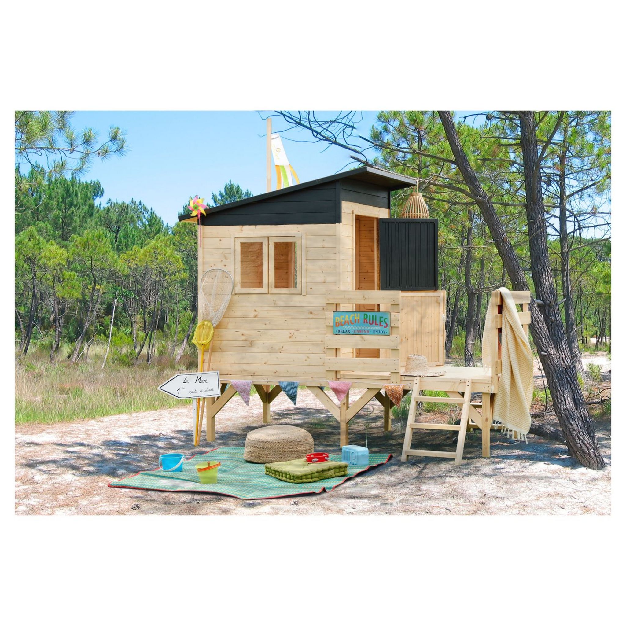 Kidkraft Maisonnette enfant en bois LAKESIDE pas cher 