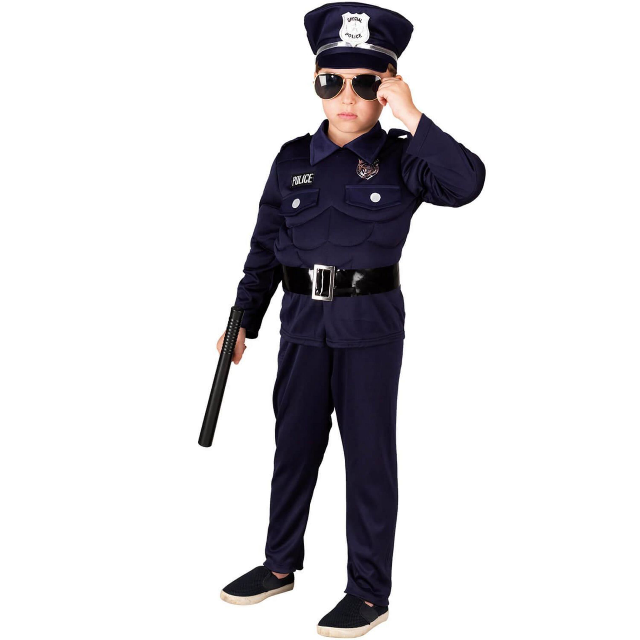 ATOSA Déguisement Policier uniforme - Garçon - 5/6 ans (110 à 116 cm) pas  cher 