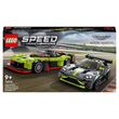 LEGO Speed Champions 76910 Aston Martin Valkyrie AMR et Vantage GT3, 2 Modèles de Voitures de Course, Jouet à Collectionner Pour Enfants