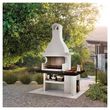 EASY GARDEN BY PALAZZETTI Barbecue en pierre avec hotte et plan de travail MAURITIUS