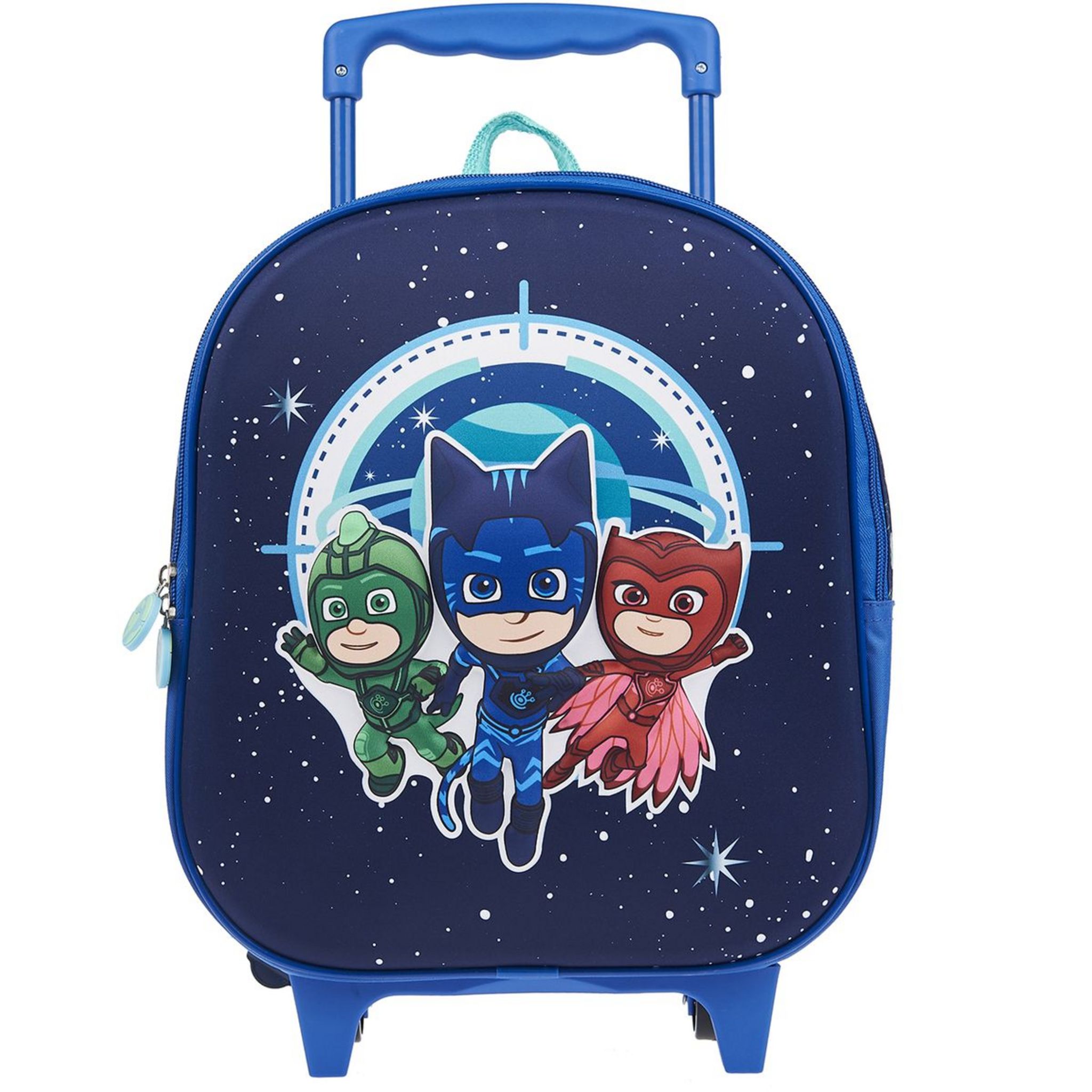 Sac maternelle roulettes 3D bleu PYJAMASQUES