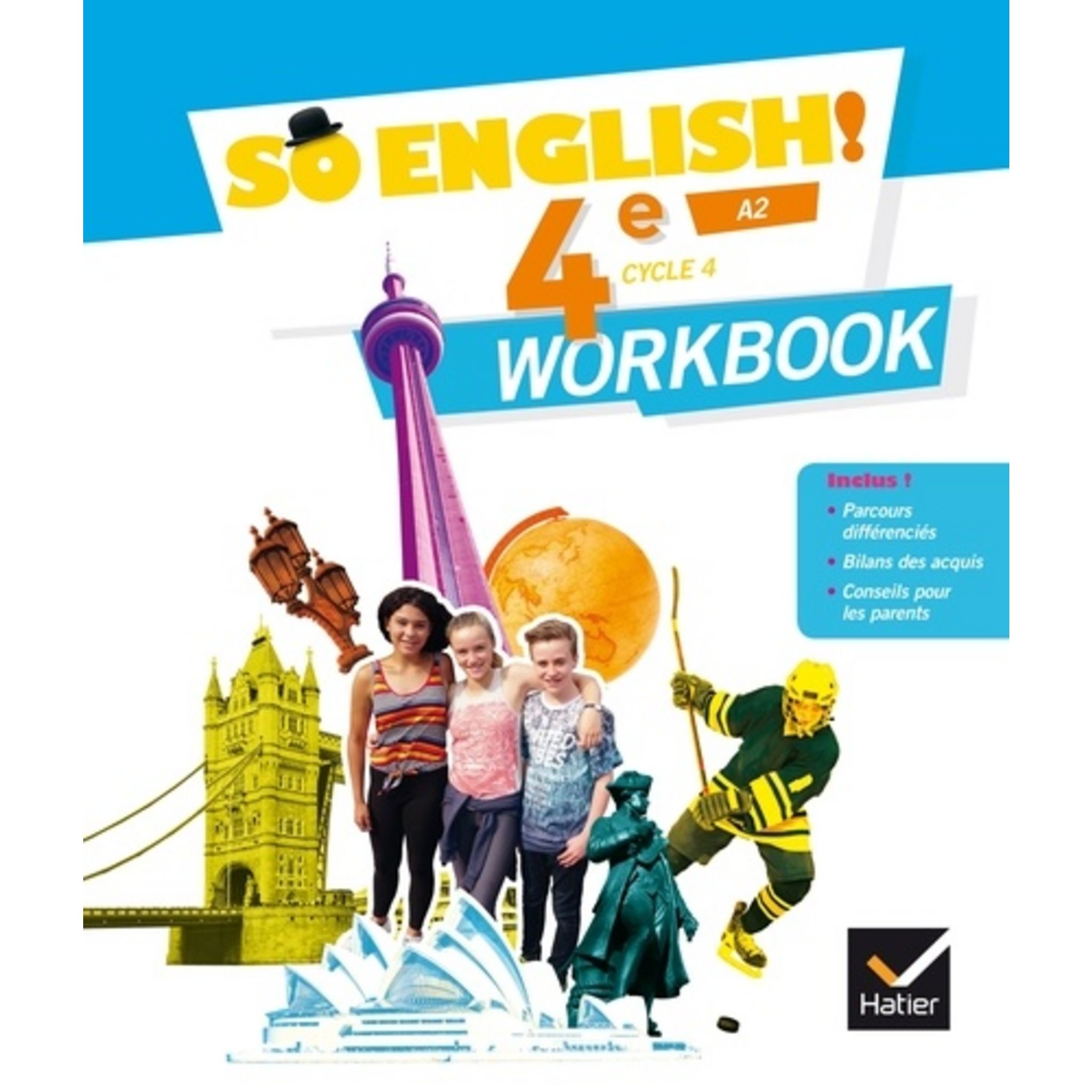 E For English 4e Workbook Correction ANGLAIS 4E CYCLE 4 A2 SO ENGLISH! WORKBOOK, EDITION 2017, Ledru-Germain  Evelyne pas cher - Auchan.fr