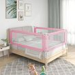 VIDAXL Barriere de securite de lit d'enfant Rose 160x25 cm Tissu